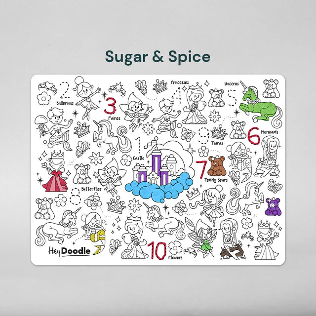 Hey Doodle Reusable Activity Mat - Sugar & Spice