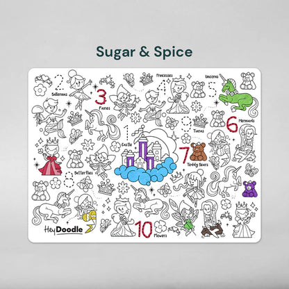 Hey Doodle Reusable Activity Mat - Sugar & Spice