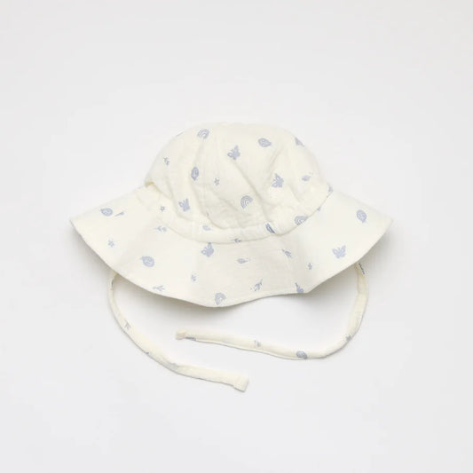 Organic Muslin Hat - Enchanted Garden