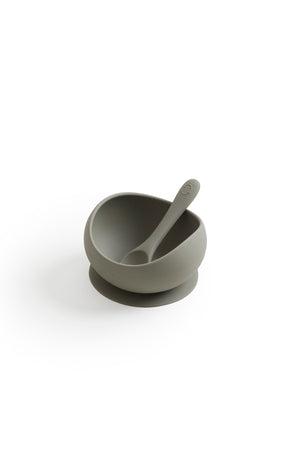 Bowl and Spoon - Olive