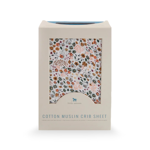 Muslin Cot Sheet by Little Unicorn