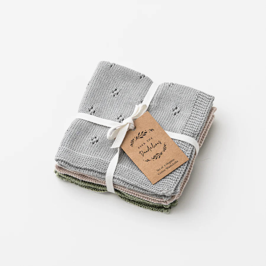 Organic Cotton Wash Cloth (set of 3)