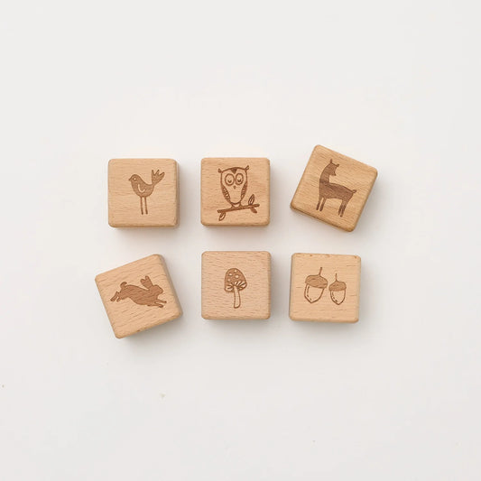 Wooden Block Set - Whimsical Woodlands