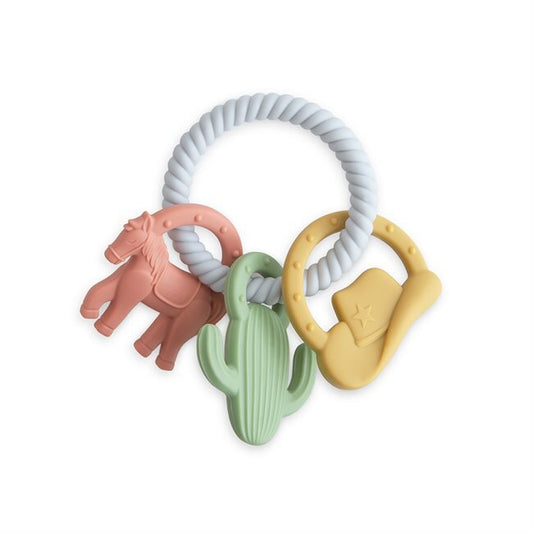 Mushie Western Teething Ring