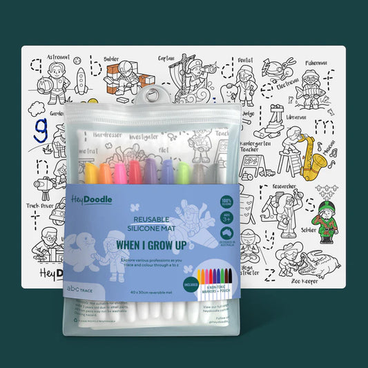 Hey Doodle Reusable Activity Mat - When I Grow Up