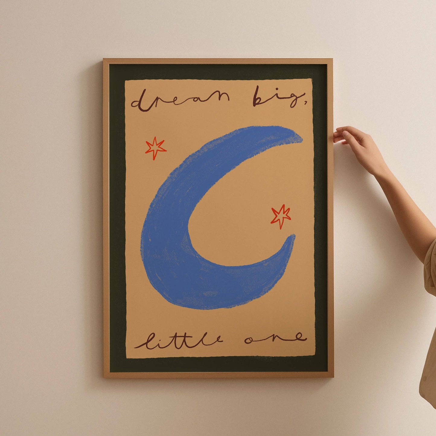 Dream Big Little One Nursery Print | A5