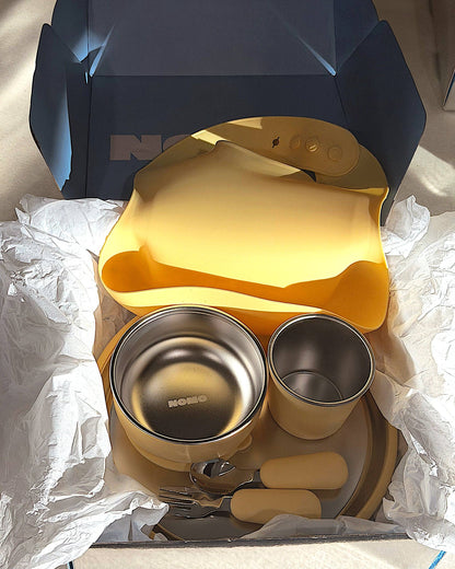 NOMO MINI - First Bites Stainless Steel Set | Butter