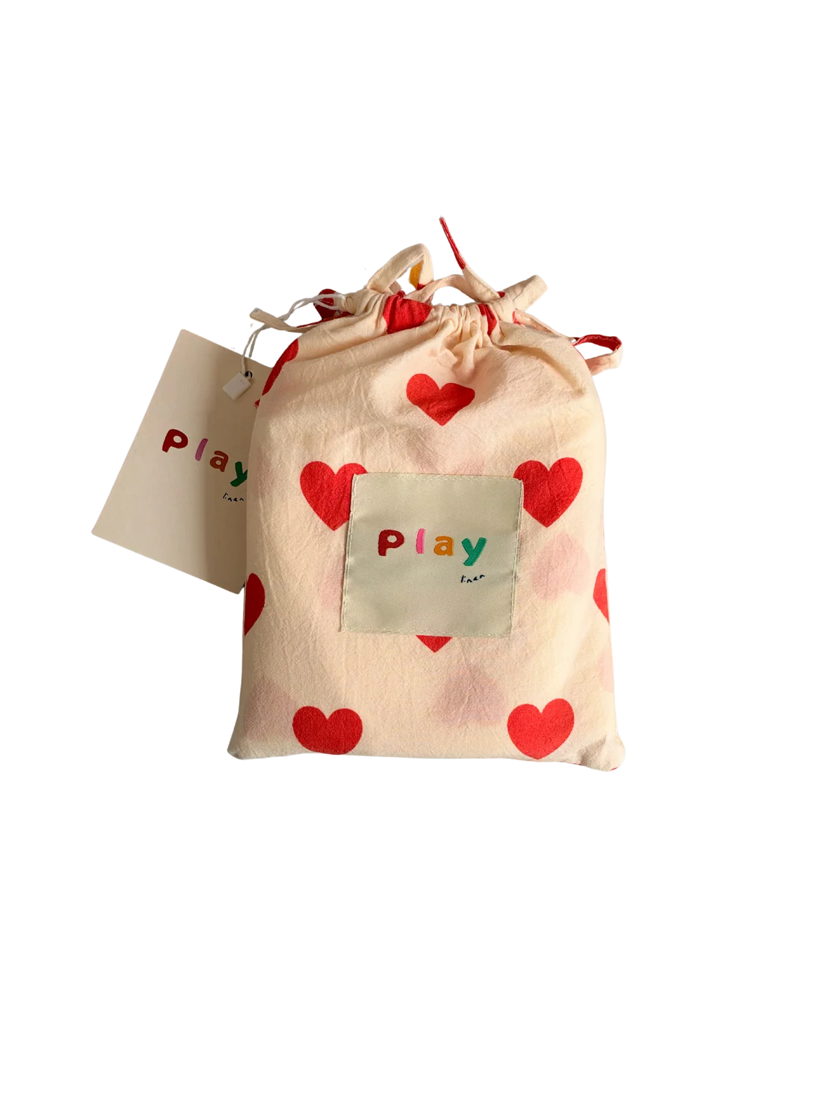 Play Linen Swaddle | Sweetheart Love Hearts