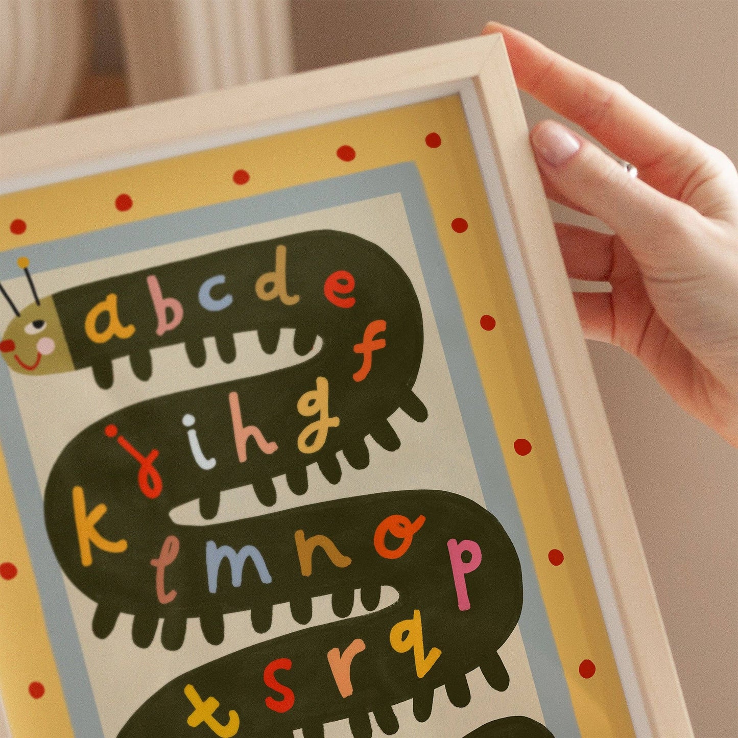 Alphabet Caterpillar ABC Print | A4