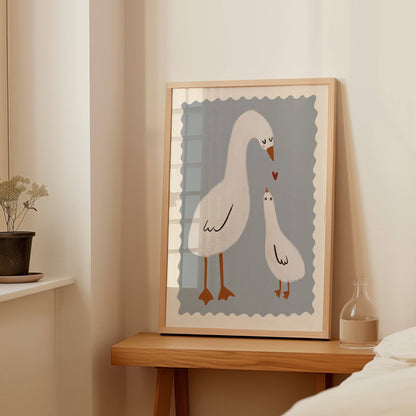 Mama Duck Nursery Print | A4