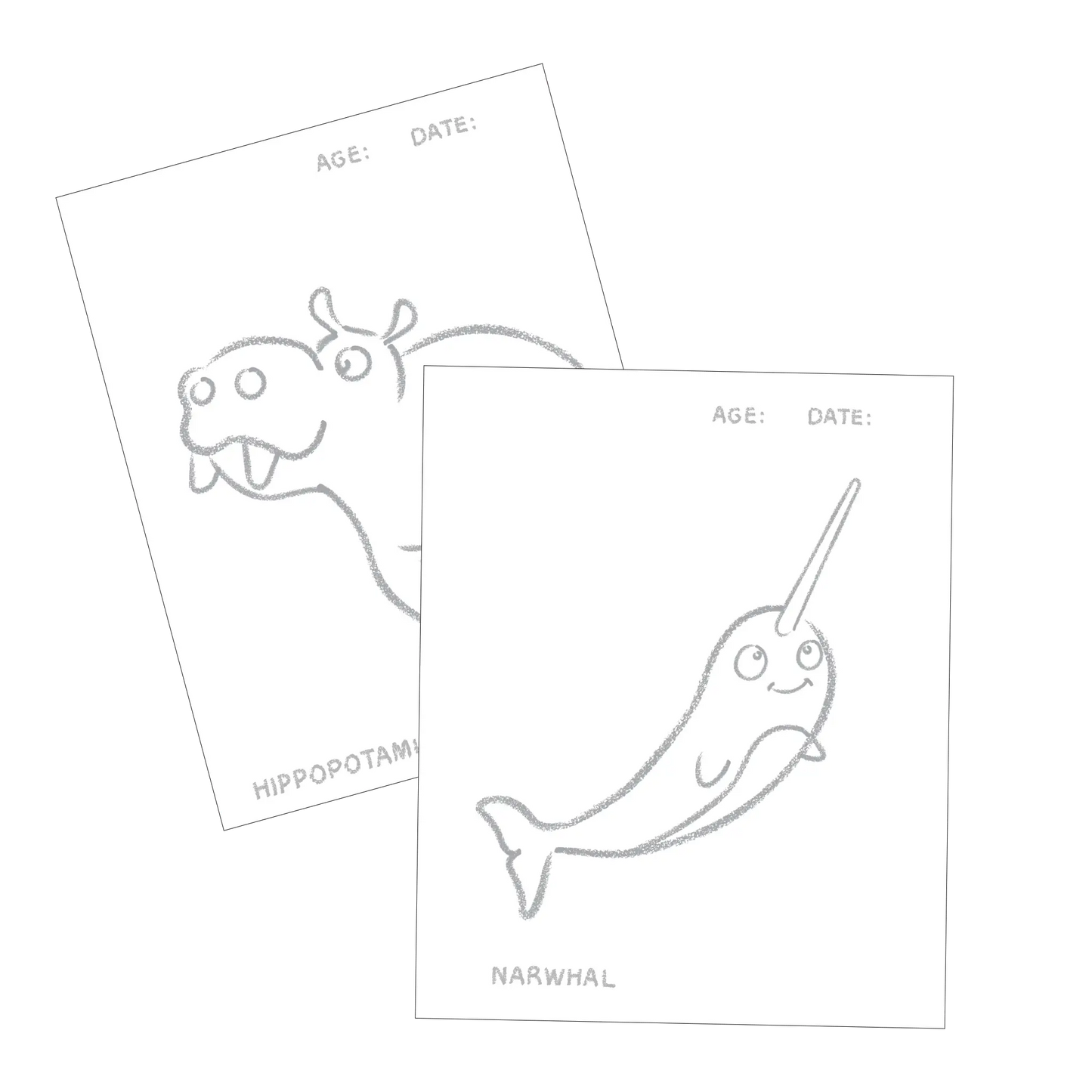 Toddler Colouring Book - Endangered Animals Adventure