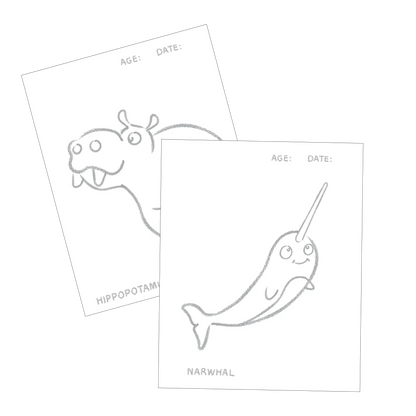 Toddler Colouring Book - Endangered Animals Adventure