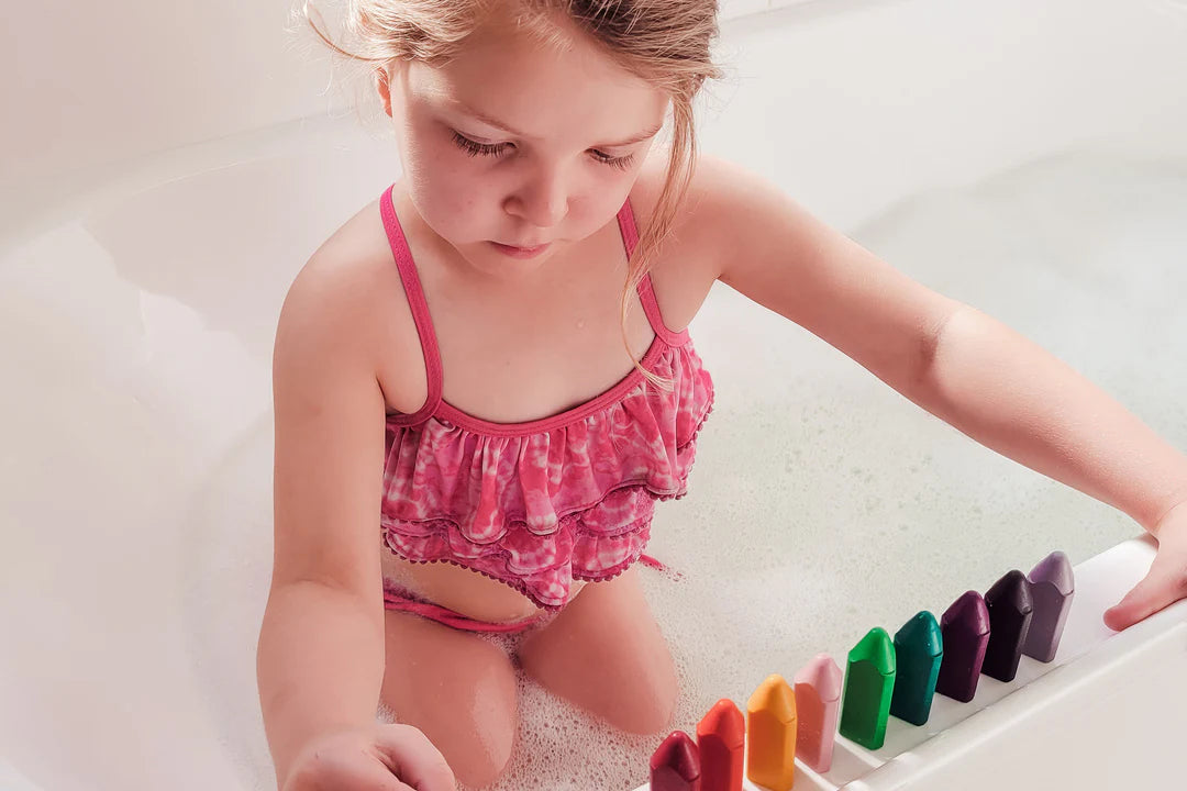 Bath Crayon Triangles