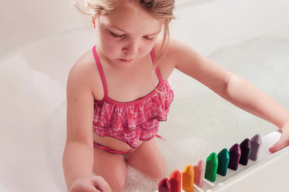 Bath Crayon Triangles