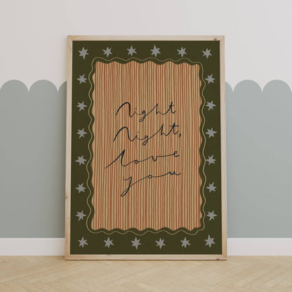 Night Night Love You Print