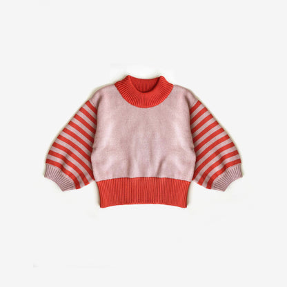 Organic Cotton Bubble Sleeve Jumper