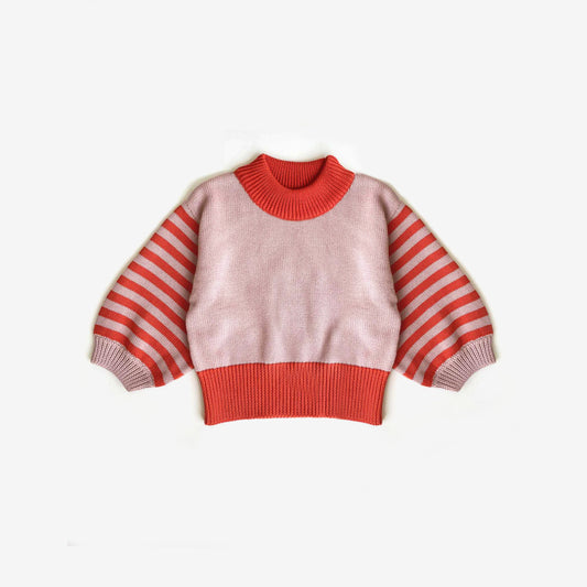 Organic Cotton Bubble Sleeve Jumper