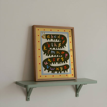 Alphabet Caterpillar ABC Print | A4