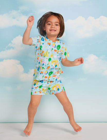 Summer PJ Set - Happy Campers