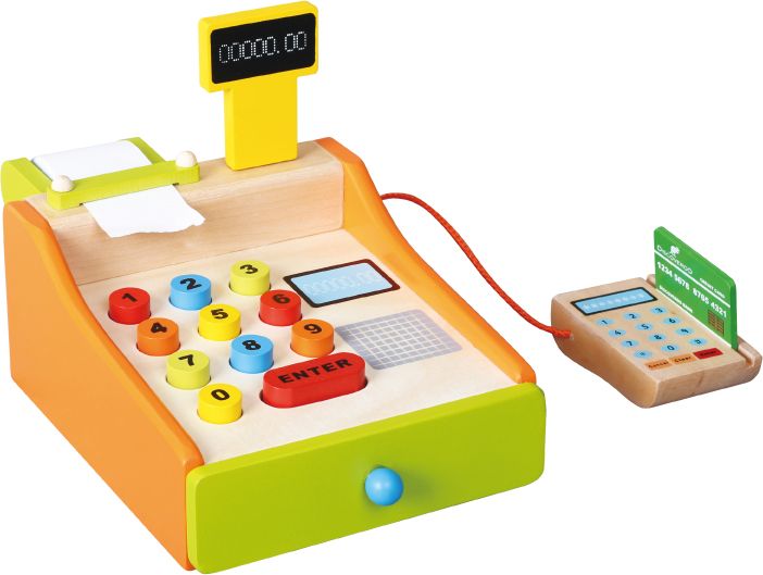 Discoveroo Wooden Toy Cash Register