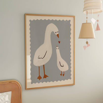 Mama Duck Nursery Print | A4