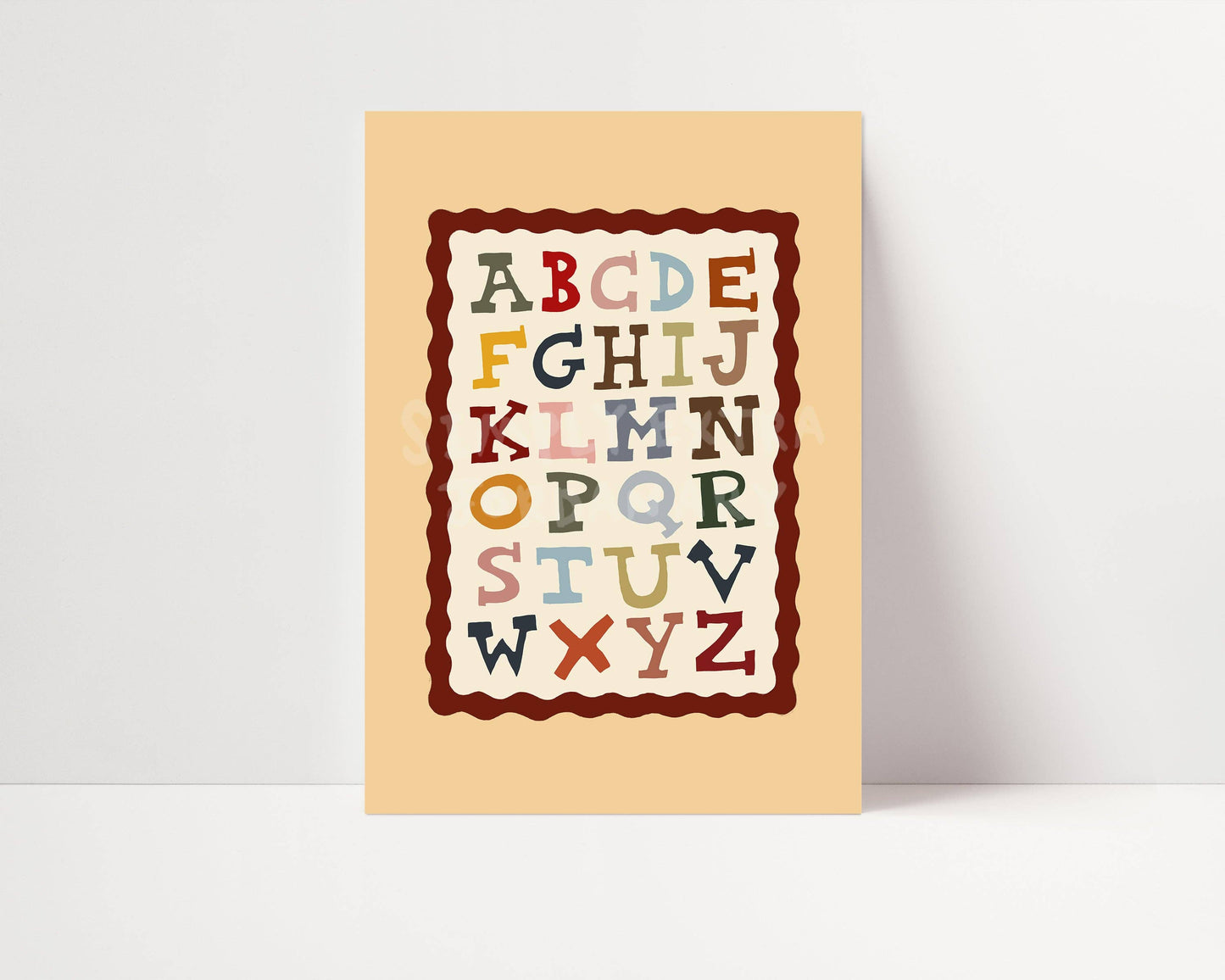 Wild West Alphabet Educational Print | A4