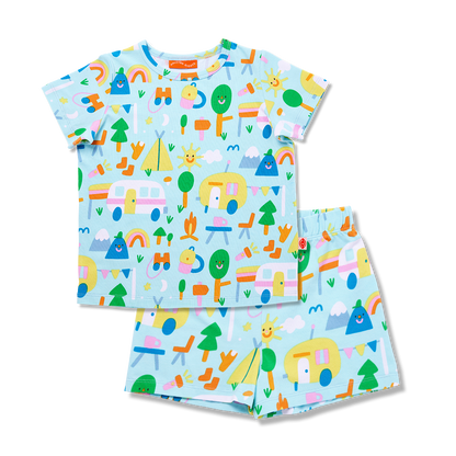 Summer PJ Set - Happy Campers