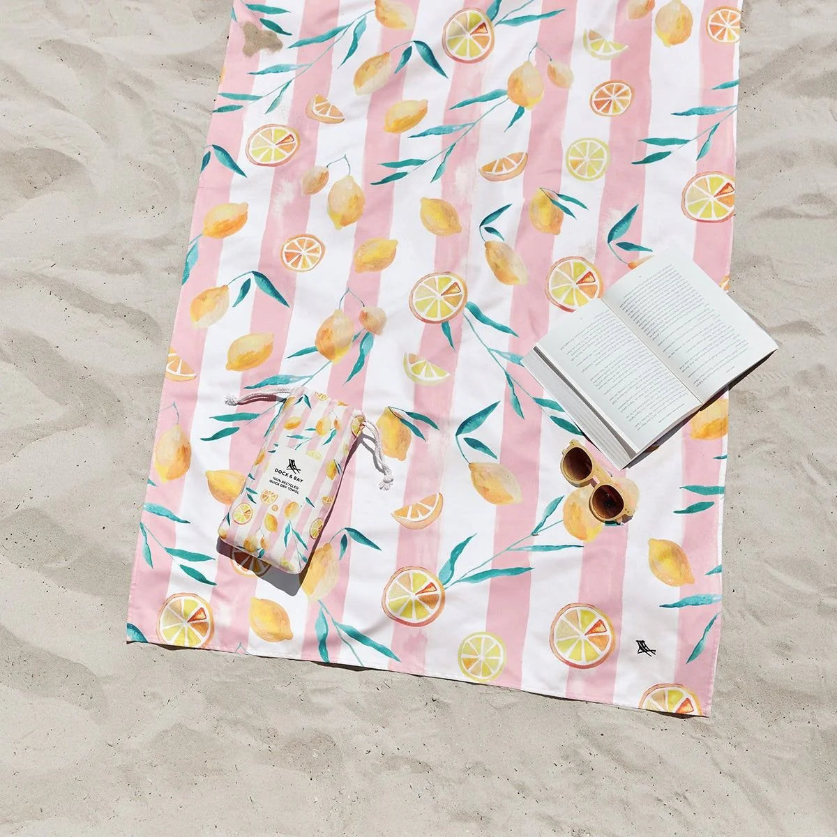 Dock & Bay Adults Beach Towel - Lemons