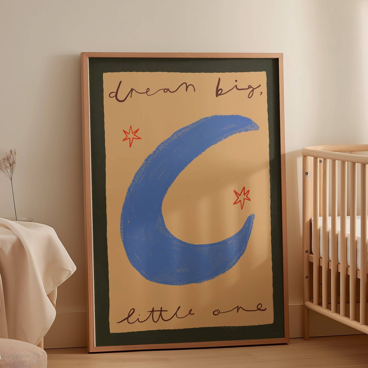 Dream Big Little One Nursery Print | A5