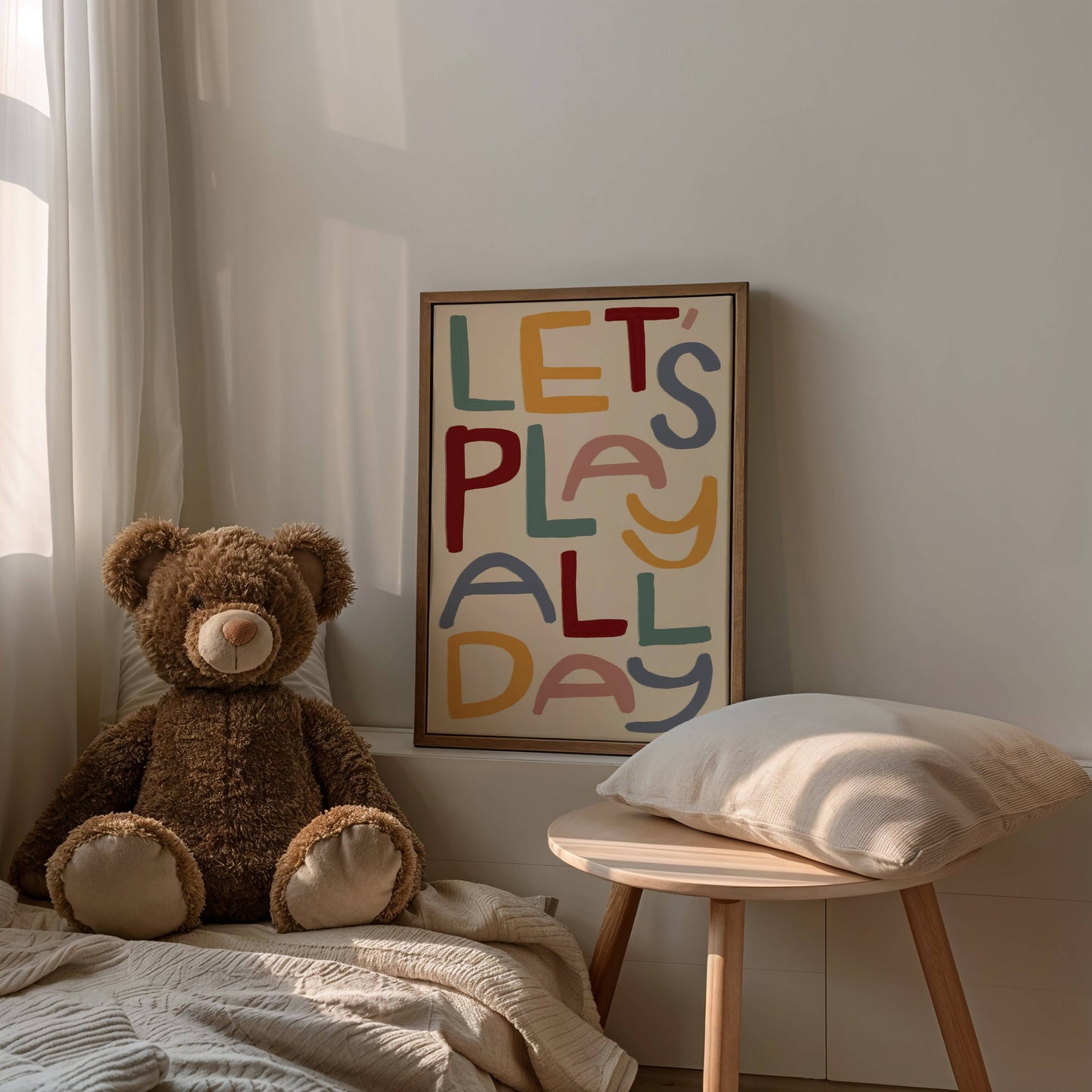 Let's Play All Day Playroom Print