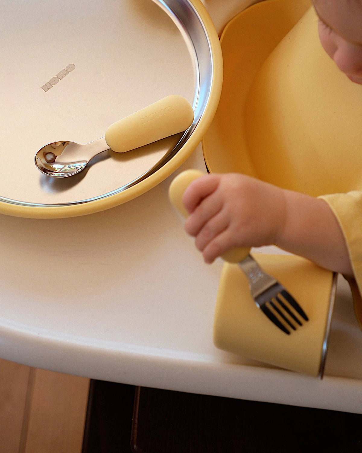 NOMO MINI - First Bites Stainless Steel Set | Butter