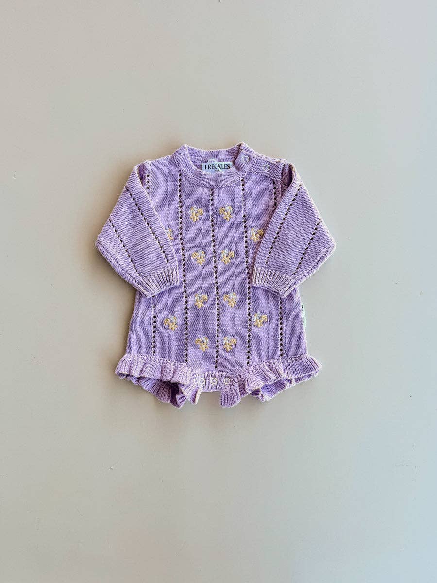 Bloom Pointelle Romper | Aster