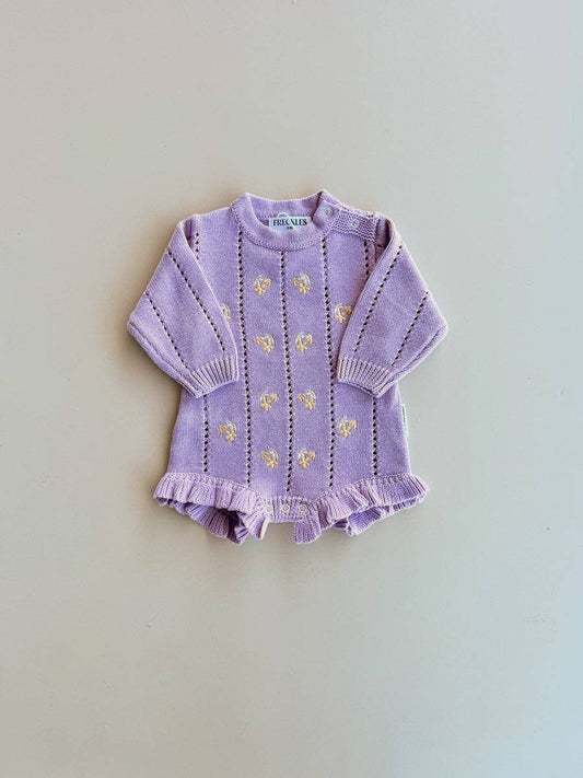 Bloom Pointelle Romper | Aster