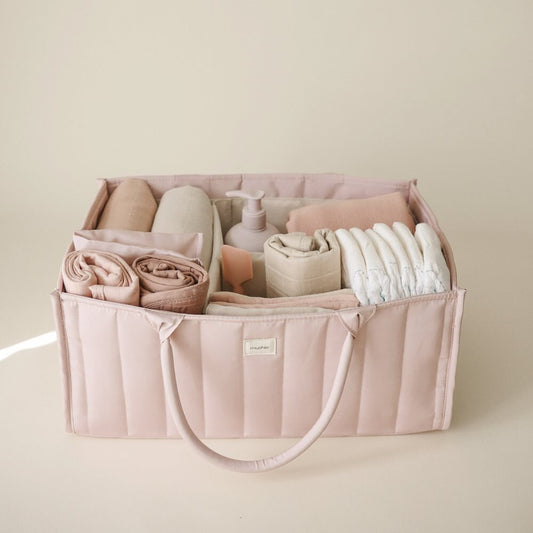 Mushie Nappy Caddy | Blush