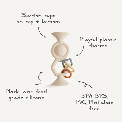 Mushie HexaPop Suction Toy - Shifting Sand