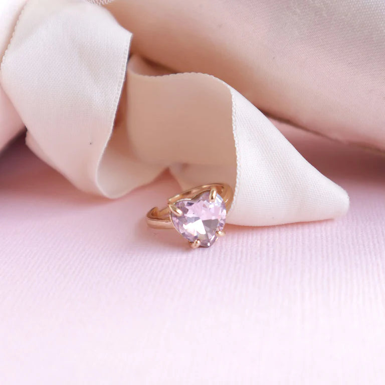 Crystal Heart Ring