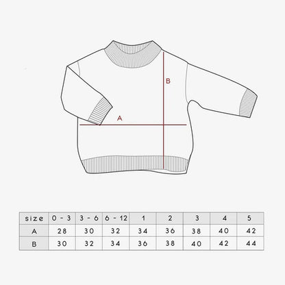 Organic Cotton Bubble Sleeve Jumper