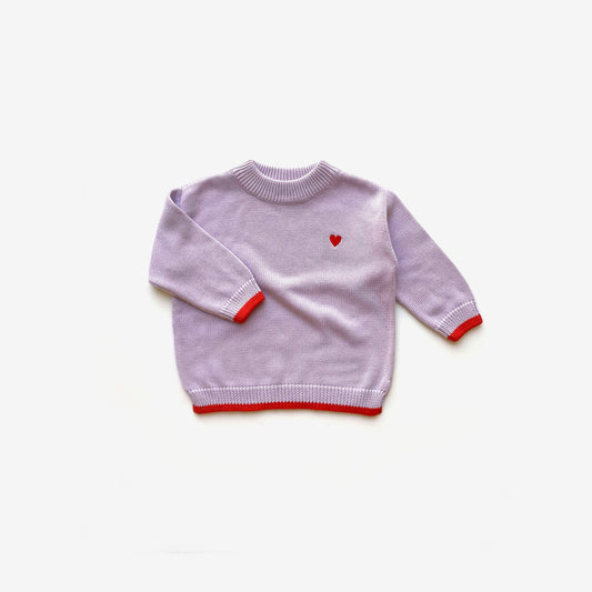 Organic Cotton Knit - Lilac Dip