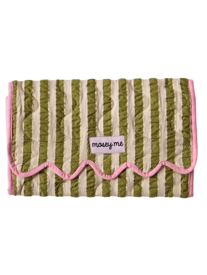 Mosey Me - Pistachio Seersucker Change Mat