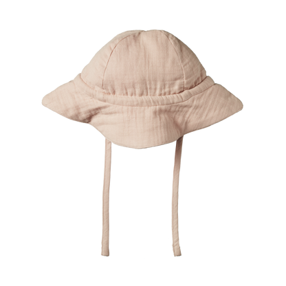 Crinkle Muslin Sunhat - Rose Dust