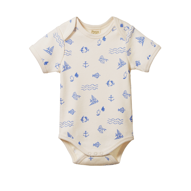 Short Sleeve Bodysuit - Atlantic Print