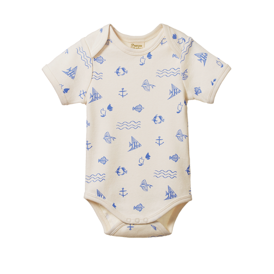 Short Sleeve Bodysuit - Atlantic Print