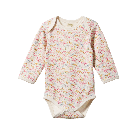 Long Sleeve Bodysuit - Wildflower Mountain by Nature Baby