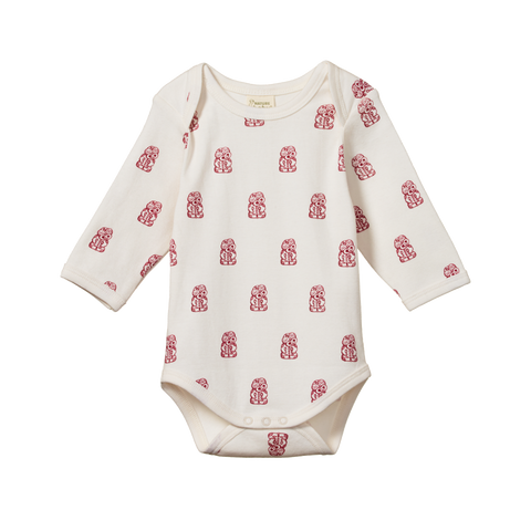 Nature Baby Long Sleeve Bodysuit - Tiki available at Little Mash Boutique