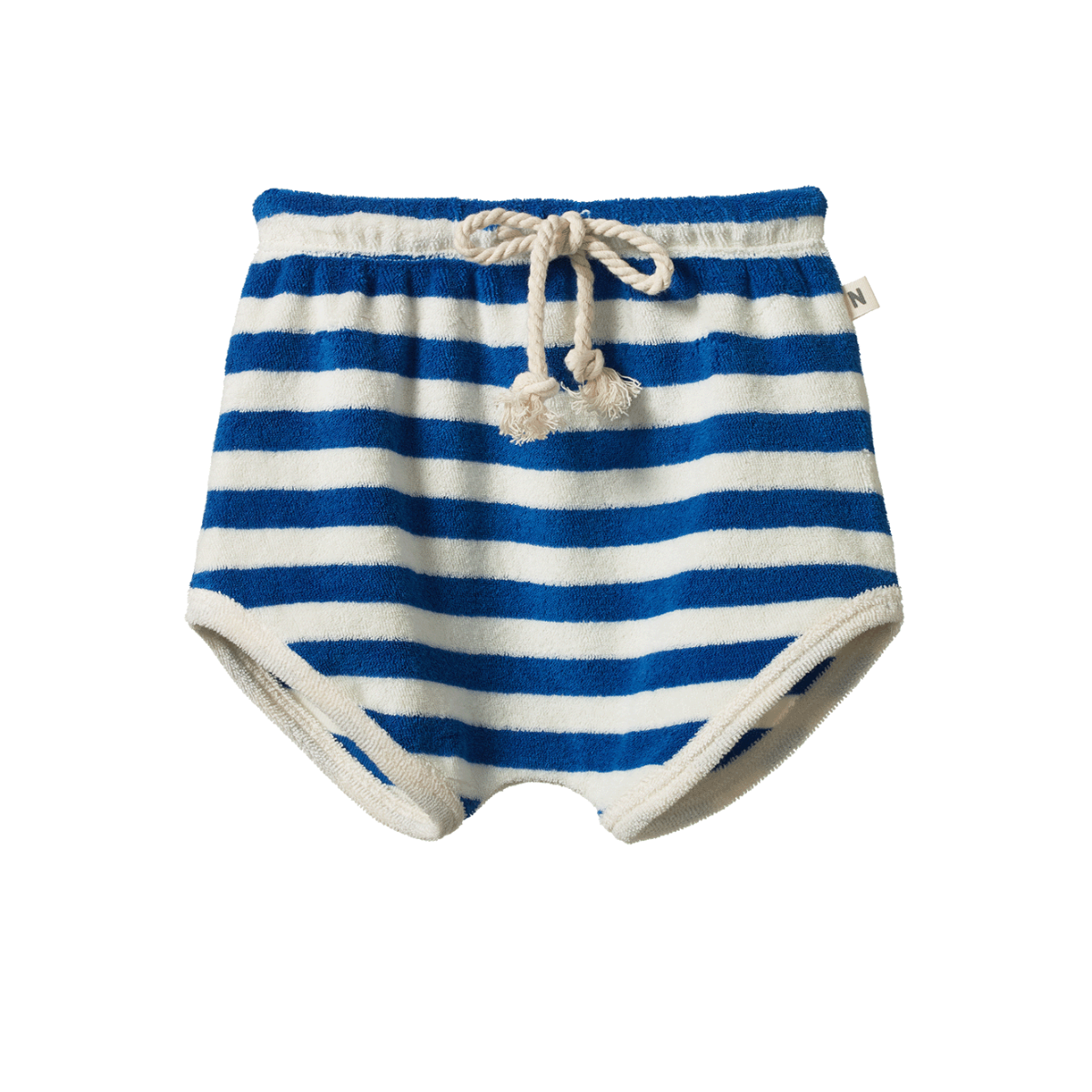 Cotton Terry Shorts - Mariner Stripe