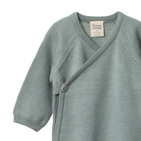 Merino Knit Kimono Jacket - Sage