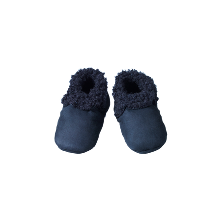 Lambskin Booties - Navy by Nature Baby