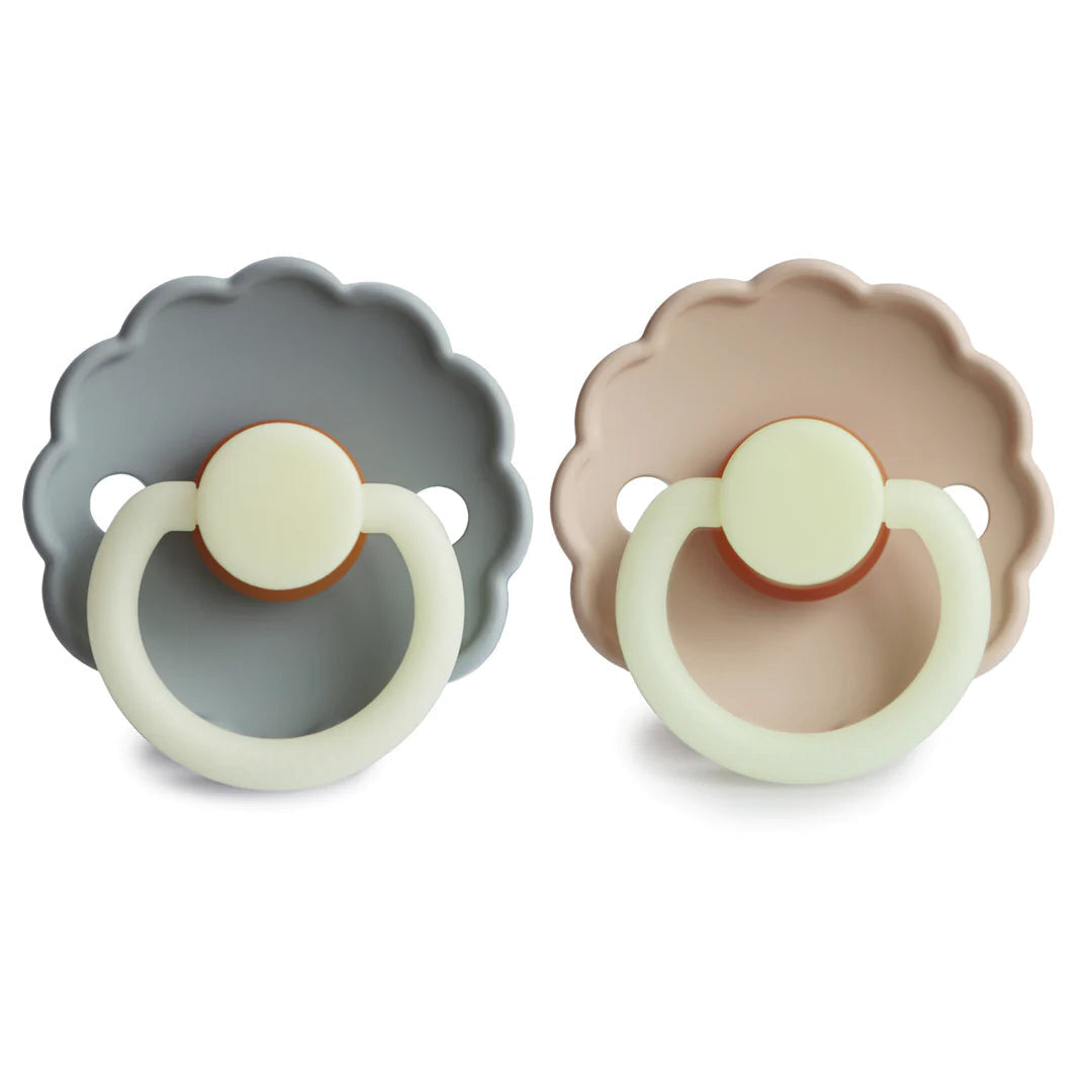 Night Pacifier French Grey and Croissant Night Pacifier by FRIGG