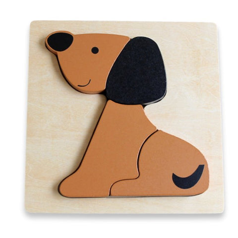 Chunky Dog Puzzle available at Little Mash