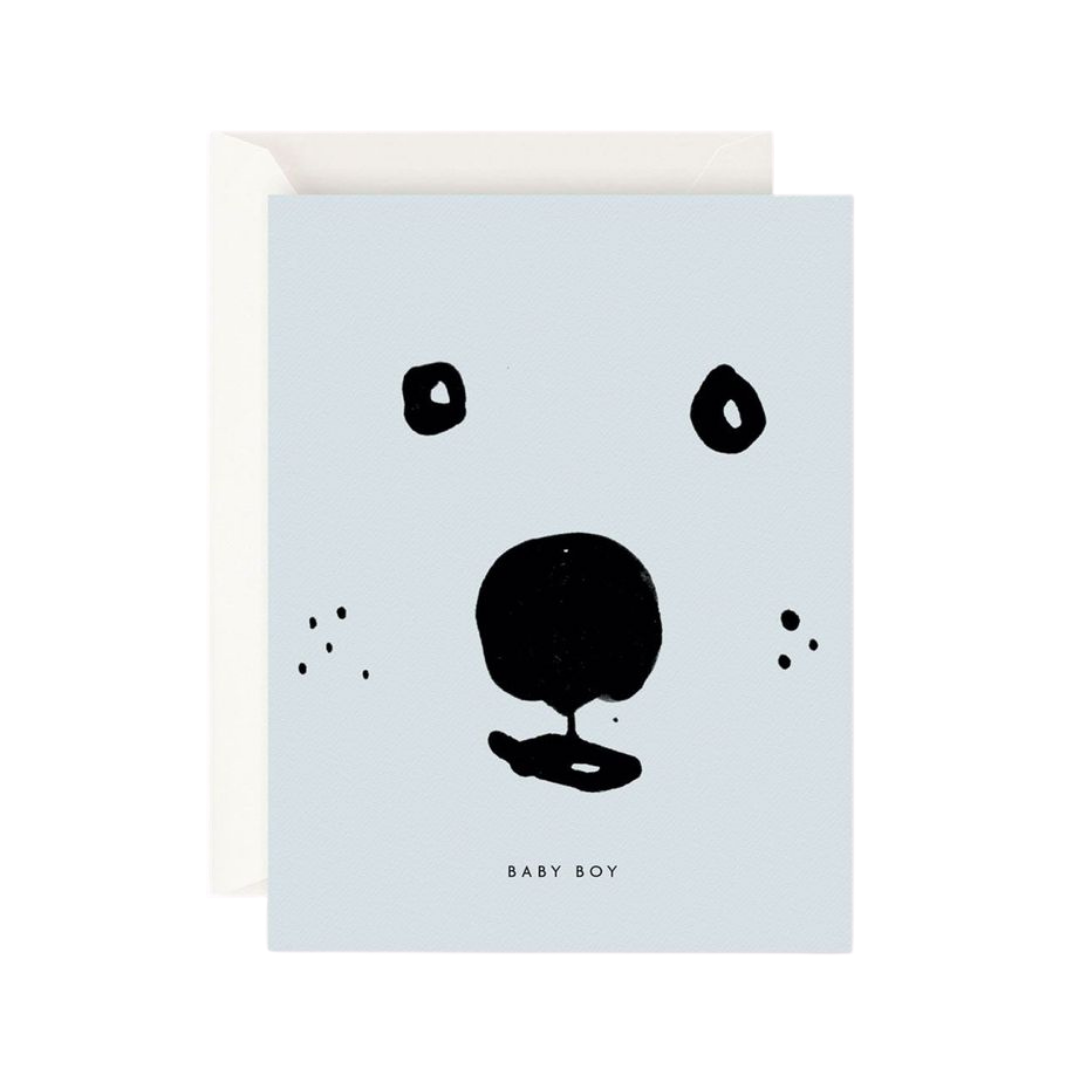 Baby Boy Bear Card by Father Rabbit